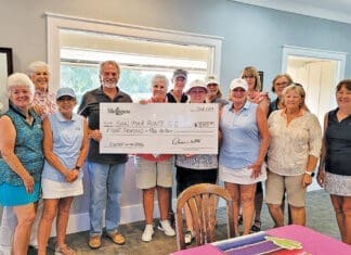 The Mulligans Present Check For $8000 To Shalimar Pointe Golf Club Mulligans Present Check