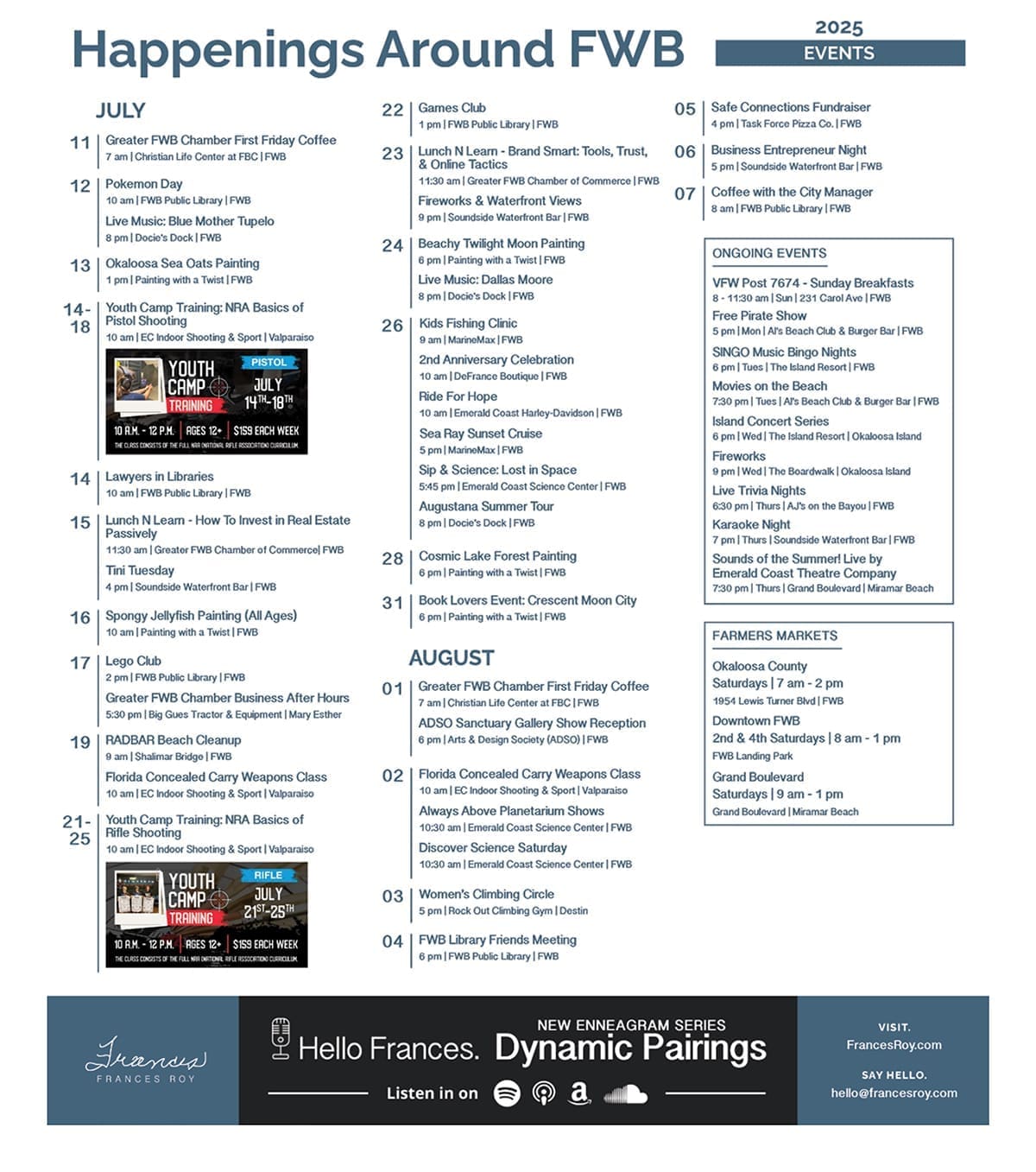 Ft. Walton Beach event calendar