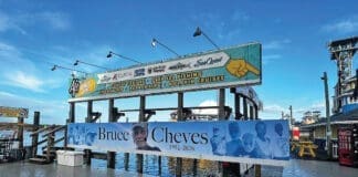 Bruce Ajs Sign At Docks