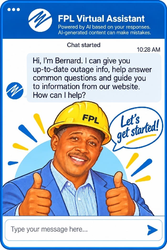 Fpl Virtual Assistant With Bernard